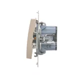 Simon 54 WMDL-0P0x2x-044 Przycisk pojedynczy zwierny bez piktogramu (moduł) 16AX, 250V~, zaciski śrubowe; złoty mat