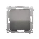 Simon 54 WMDL-0P0x2x-048 Przycisk pojedynczy zwierny bez piktogramu (moduł) 16AX, 250V~, zaciski śrubowe; antracyt