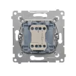 Simon 54 WMDL-0PR3xx-011 Przycisk pojedynczy rozwierny bez piktogramu (moduł) 10AX, 250V~, szybkozłącza; biały