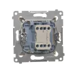 Simon 54 WMDL-0PR3xx-041 Przycisk pojedynczy rozwierny bez piktogramu (moduł) 10AX, 250V~, szybkozłącza; kremowy