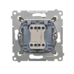 Simon 54 WMDL-0PR3xx-044 Przycisk pojedynczy rozwierny bez piktogramu (moduł) 10AX, 250V~, szybkozłącza; złoty mat