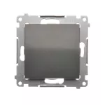 Simon 54 WMDL-0PR3xx-048 Przycisk pojedynczy rozwierny bez piktogramu (moduł) 10AX, 250V~, szybkozłącza; antracyt