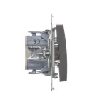 Simon 54 WMDL-0PR3xx-048 Przycisk pojedynczy rozwierny bez piktogramu (moduł) 10AX, 250V~, szybkozłącza; antracyt