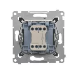 Simon 54 WMDL-0PR3xx-048 Przycisk pojedynczy rozwierny bez piktogramu (moduł) 10AX, 250V~, szybkozłącza; antracyt