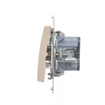 Simon 54 WMDL-011xP2-041 Przycisk pojedynczy zwierny z podświetleniem LED bez piktogramu (moduł) 16AX, 250V~, zaciski śrubowe; kremowy