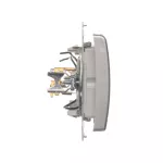 Simon 54 WMDL-0H1xx1-043 Łącznik hotelowy z podświetleniem (moduł); srebrny mat Tylko do ramek S54 PREMIUM. Wymagane jest zastosowanie przekaźnika/stycznika