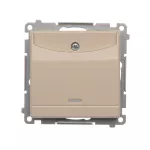 Simon 54 WMDL-0H1xx2-041 Łącznik hotelowy podwójny z podświetleniem (moduł); kremowy Tylko do ramek S54 PREMIUM. Wymagane jest zastosowanie przekaźnika/stycznika