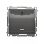 Simon 54 WMDL-0H1xx2-048 Łącznik hotelowy podwójny z podświetleniem (moduł); antracyt Tylko do ramek S54 PREMIUM. Wymagane jest zastosowanie przekaźnika/stycznika
