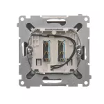 Simon 54 WMDL-0H1xx2-048 Łącznik hotelowy podwójny z podświetleniem (moduł); antracyt Tylko do ramek S54 PREMIUM. Wymagane jest zastosowanie przekaźnika/stycznika