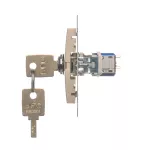 Simon 54 WMDL-0K01xx-044 Łącznik na kluczyk jednobiegunowy (moduł) 2 pozycyjny „0-I” styk N/O, 5 A, 250~. Możliwość wyjęcia klucza w każdej pozycji; złoty mat