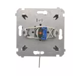 Simon 54 WMDL-0K01xx-048 Łącznik na kluczyk jednobiegunowy (moduł) 2 pozycyjny „0-I” styk N/O, 5 A, 250~. Możliwość wyjęcia klucza w każdej pozycji; antracyt