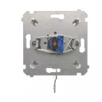 Simon 54 WMDL-0K01Px-011 Łącznik na kluczyk chwilowy – przycisk (moduł) 2 pozycyjny „0-I” styk N/O, 5 A, 250~. Możliwość wyjęcia klucza tylko w pozycji 0; biały