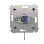 Simon 54 WMDL-0K01Px-048 Łącznik na kluczyk chwilowy – przycisk (moduł) 2 pozycyjny „0-I” styk N/O, 5 A, 250~. Możliwość wyjęcia klucza tylko w pozycji 0; antracyt