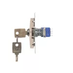 Simon 54 WMDL-0K04Px-041 Łącznik na kluczyk roletowy chwilowy –przycisk (moduł) 3 poz. „I-0-II" 2 styki N/O, 5A, 250~. Możliwość wyjęcia klucza tylko w pozycji 0; kremowy