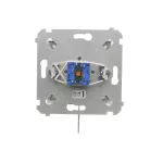 Simon 54 WMDL-0K04Px-043 Łącznik na kluczyk roletowy chwilowy –przycisk (moduł) 3 poz. „I-0-II" 2 styki N/O, 5A, 250~. Możliwość wyjęcia klucza tylko w pozycji 0; srebrny mat