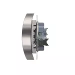 Simon 54 WMDW-00210M-043 Gniazdo wtyczkowe podwójne z uziemieniem z przesłonami (moduł) 16A, 250V~, zaciski śrubowe; srebrny mat