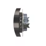 Simon 54 WMDW-00210M-048 Gniazdo wtyczkowe podwójne z uziemieniem z przesłonami (moduł) 16A, 250V~, zaciski śrubowe; antracyt