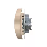 Simon 54 WMDW-00200M-041 Gniazdo wtyczkowe bez uziemienia z przesłonami podwójne (moduł) 16A, 250V~, zaciski śrubowe; kremowy Do ramek S54 PREMIUM