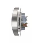 Simon 54 WMDW-00200M-043 Gniazdo wtyczkowe bez uziemienia z przesłonami podwójne (moduł) 16A, 250V~, zaciski śrubowe; srebrny mat Do ramek S54 PREMIUM