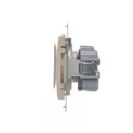 Simon 54 WMDW-00111x-041 Gniazdo wtyczkowe z uziemieniem i przesłonami (moduł) 16A, 250V~, zaciski śrubowe; kremowy