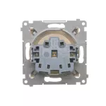 Simon 54 WMDW-00111x-041 Gniazdo wtyczkowe z uziemieniem i przesłonami (moduł) 16A, 250V~, zaciski śrubowe; kremowy