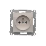 Simon 54 WMDW-0011Sx-011 Gniazdo wtyczkowe z uziemieniem i przesłonami (moduł) 16A, 250V~, szybkozłącza; biały