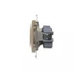 Simon 54 WMDW-0011Sx-041 Gniazdo wtyczkowe z uziemieniem i przesłonami (moduł) 16A, 250V~, szybkozłącza; kremowy