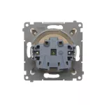 Simon 54 WMDW-0011Sx-041 Gniazdo wtyczkowe z uziemieniem i przesłonami (moduł) 16A, 250V~, szybkozłącza; kremowy