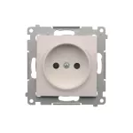 Simon 54 WMDW-00101x-011 Gniazdo wtyczkowe bez uziemienia z przesłonami (moduł) 16A, 250V~, zaciski śrubowe; biały