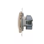 Simon 54 WMDW-00101x-041 Gniazdo wtyczkowe bez uziemienia z przesłonami (moduł) 16A, 250V~, zaciski śrubowe; kremowy