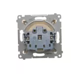 Simon 54 WMDW-00101x-041 Gniazdo wtyczkowe bez uziemienia z przesłonami (moduł) 16A, 250V~, zaciski śrubowe; kremowy