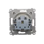 Simon 54 WMDW-00101x-044 Gniazdo wtyczkowe bez uziemienia z przesłonami (moduł) 16A, 250V~, zaciski śrubowe; złoty mat