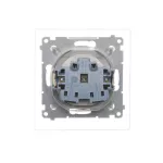 Simon 54 WMDW-50111x-011 Gniazdo wtyczkowe do wersji IP44 Z USZCZELKĄ (moduł) 16A, 250V~, zaciski śrubowe; biały Uszczelka do ramek S54 PREMIUM