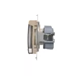 Simon 54 WMDW-53121x-041 Gniazdo wtyczkowe do wersji IP44 bez uszczelki (moduł) 16A, 250V~, zaciski śrubowe, klapka transparentna; kremowy Wymagana uszczelka ramki