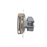 Simon 54 WMDW-53121x-044 Gniazdo wtyczkowe do wersji IP44 bez uszczelki (moduł) 16A, 250V~, zaciski śrubowe, klapka transparentna; złoty mat Wymagana uszczelka ramki