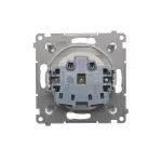 Simon 54 WMDW-50121x-011 Gniazdo wtyczkowe do wersji IP44 bez uszczelki (moduł) 16A, 250V~, zaciski śrubowe; biały Wymagana uszczelka ramki