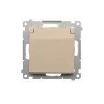 Simon 54 WMDW-50121x-041 Gniazdo wtyczkowe do wersji IP44 bez uszczelki (moduł) 16A, 250V~, zaciski śrubowe; kremowy Wymagana uszczelka ramki