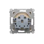 Simon 54 WMDW-50121x-041 Gniazdo wtyczkowe do wersji IP44 bez uszczelki (moduł) 16A, 250V~, zaciski śrubowe; kremowy Wymagana uszczelka ramki