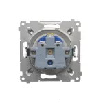 Simon 54 WMDW-01111x-043 Gniazdo DATA z kluczem uprawniającym (moduł) 16A, 250V~, zaciski śrubowe; srebrny mat