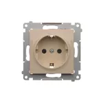 Simon 54 WMDW-03111x-041 Gniazdo Schuko z przesłonami (moduł) 16A, 250V~, zaciski śrubowe; kremowy