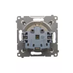 Simon 54 WMDW-03111x-044 Gniazdo Schuko z przesłonami (moduł) 16A, 250V~, zaciski śrubowe; złoty mat