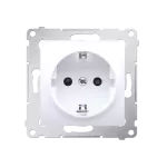 Simon 54 WMDW-0311Sx-011 Gniazdo Schuko z przesłonami (moduł) 16A, 250V~, szybkozłącza; biały