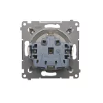 Simon 54 WMDW-0311Sx-044 Gniazdo Schuko z przesłonami (moduł) 16A, 250V~, szybkozłącza; złoty mat