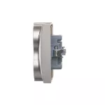 Simon 54 WMDW-12211N-043 Gniazdo Schuko z przesłonami podwójne 16A, 250V~, zaciski śrubowe; srebrny mat