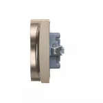 Simon 54 WMDW-12211N-044 Gniazdo Schuko z przesłonami podwójne 16A, 250V~, zaciski śrubowe; złoty mat