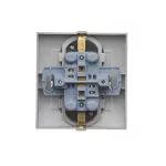 Simon 54 WMDW-12211N-044 Gniazdo Schuko z przesłonami podwójne 16A, 250V~, zaciski śrubowe; złoty mat