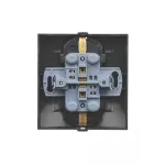 Simon 54 WMDW-12211N-048 Gniazdo Schuko z przesłonami podwójne 16A, 250V~, zaciski śrubowe; antracyt