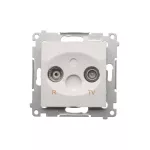 Simon 54 WMDA-01035x-011 Gniazdo antenowe R-TV końcowe separowane (moduł) tłum.1dB; biały