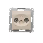 Simon 54 WMDA-01035x-041 Gniazdo antenowe R-TV końcowe separowane (moduł) tłum.1dB; kremowy