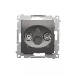 Simon 54 WMDA-01035x-048 Gniazdo antenowe R-TV końcowe separowane (moduł) tłum.1dB; antracyt